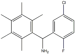 (5-chloro-2-fluorophenyl)(2,3,4,5,6-pentamethylphenyl)methanamine Structure
