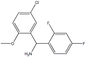 (5-chloro-2-methoxyphenyl)(2,4-difluorophenyl)methanamine Structure