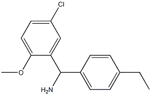 (5-chloro-2-methoxyphenyl)(4-ethylphenyl)methanamine Structure