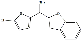 (5-chlorothiophen-2-yl)(2,3-dihydro-1-benzofuran-2-yl)methanamine Structure