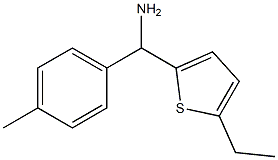 (5-ethylthiophen-2-yl)(4-methylphenyl)methanamine Structure