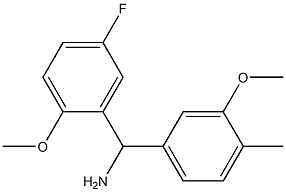 (5-fluoro-2-methoxyphenyl)(3-methoxy-4-methylphenyl)methanamine Structure