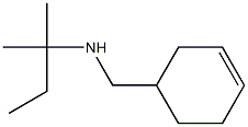 (cyclohex-3-en-1-ylmethyl)(2-methylbutan-2-yl)amine Structure
