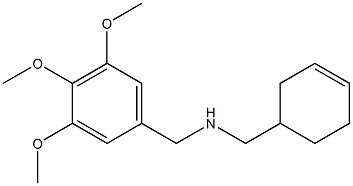 (cyclohex-3-en-1-ylmethyl)[(3,4,5-trimethoxyphenyl)methyl]amine Structure