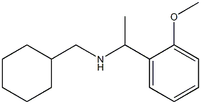 (cyclohexylmethyl)[1-(2-methoxyphenyl)ethyl]amine Structure