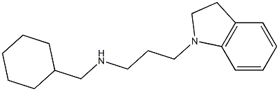 (cyclohexylmethyl)[3-(2,3-dihydro-1H-indol-1-yl)propyl]amine Structure