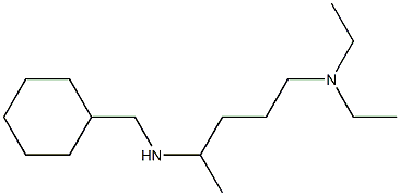 (cyclohexylmethyl)[5-(diethylamino)pentan-2-yl]amine Structure