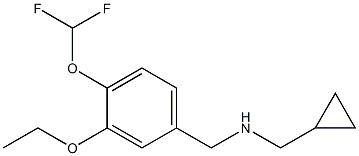 (cyclopropylmethyl)({[4-(difluoromethoxy)-3-ethoxyphenyl]methyl})amine 구조식 이미지