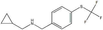 (cyclopropylmethyl)({4-[(trifluoromethyl)sulfanyl]phenyl}methyl)amine Structure
