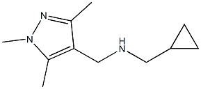 (cyclopropylmethyl)[(1,3,5-trimethyl-1H-pyrazol-4-yl)methyl]amine Structure
