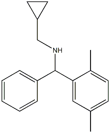 (cyclopropylmethyl)[(2,5-dimethylphenyl)(phenyl)methyl]amine Structure