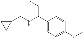 (cyclopropylmethyl)[1-(4-methoxyphenyl)propyl]amine Structure