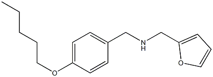 (furan-2-ylmethyl)({[4-(pentyloxy)phenyl]methyl})amine 구조식 이미지