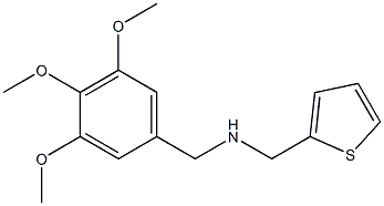 (thiophen-2-ylmethyl)[(3,4,5-trimethoxyphenyl)methyl]amine Structure