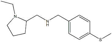 [(1-ethylpyrrolidin-2-yl)methyl]({[4-(methylsulfanyl)phenyl]methyl})amine 구조식 이미지