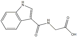 [(1H-indol-3-ylcarbonyl)amino]acetic acid 구조식 이미지