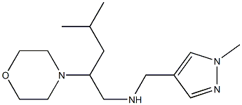 [(1-methyl-1H-pyrazol-4-yl)methyl][4-methyl-2-(morpholin-4-yl)pentyl]amine Structure