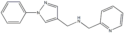 [(1-phenyl-1H-pyrazol-4-yl)methyl](pyridin-2-ylmethyl)amine Structure