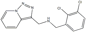[(2,3-dichlorophenyl)methyl]({[1,2,4]triazolo[3,4-a]pyridin-3-ylmethyl})amine 구조식 이미지