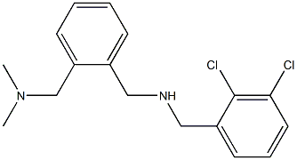[(2,3-dichlorophenyl)methyl]({2-[(dimethylamino)methyl]phenyl}methyl)amine Structure