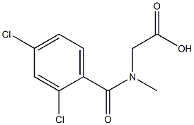 [(2,4-dichlorobenzoyl)(methyl)amino]acetic acid Structure