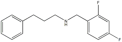 [(2,4-difluorophenyl)methyl](3-phenylpropyl)amine 구조식 이미지