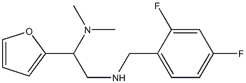 [(2,4-difluorophenyl)methyl][2-(dimethylamino)-2-(furan-2-yl)ethyl]amine Structure