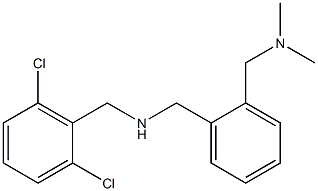 [(2,6-dichlorophenyl)methyl]({2-[(dimethylamino)methyl]phenyl}methyl)amine Structure