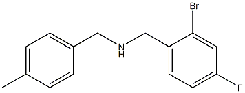 [(2-bromo-4-fluorophenyl)methyl][(4-methylphenyl)methyl]amine 구조식 이미지