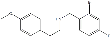 [(2-bromo-4-fluorophenyl)methyl][2-(4-methoxyphenyl)ethyl]amine Structure