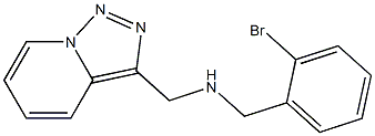 [(2-bromophenyl)methyl]({[1,2,4]triazolo[3,4-a]pyridin-3-ylmethyl})amine 구조식 이미지