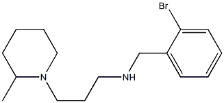 [(2-bromophenyl)methyl][3-(2-methylpiperidin-1-yl)propyl]amine Structure