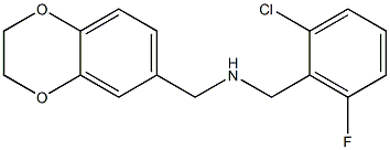 [(2-chloro-6-fluorophenyl)methyl](2,3-dihydro-1,4-benzodioxin-6-ylmethyl)amine Structure