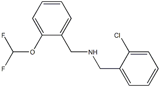 [(2-chlorophenyl)methyl]({[2-(difluoromethoxy)phenyl]methyl})amine 구조식 이미지