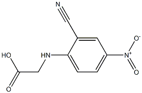 [(2-cyano-4-nitrophenyl)amino]acetic acid Structure
