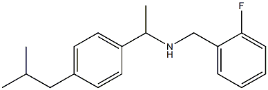 [(2-fluorophenyl)methyl]({1-[4-(2-methylpropyl)phenyl]ethyl})amine Structure