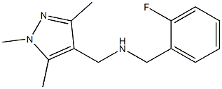 [(2-fluorophenyl)methyl][(1,3,5-trimethyl-1H-pyrazol-4-yl)methyl]amine Structure