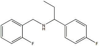 [(2-fluorophenyl)methyl][1-(4-fluorophenyl)propyl]amine Structure