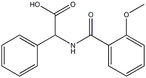 [(2-methoxybenzoyl)amino](phenyl)acetic acid Structure