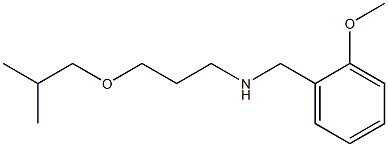 [(2-methoxyphenyl)methyl][3-(2-methylpropoxy)propyl]amine Structure