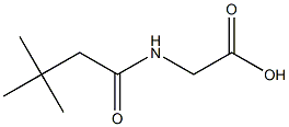 [(3,3-dimethylbutanoyl)amino]acetic acid Structure