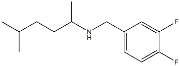 [(3,4-difluorophenyl)methyl](5-methylhexan-2-yl)amine 구조식 이미지