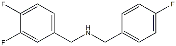 [(3,4-difluorophenyl)methyl][(4-fluorophenyl)methyl]amine Structure