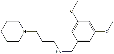 [(3,5-dimethoxyphenyl)methyl][3-(piperidin-1-yl)propyl]amine Structure