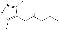 [(3,5-dimethyl-1,2-oxazol-4-yl)methyl](2-methylpropyl)amine Structure