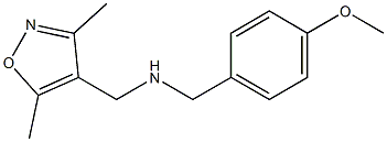[(3,5-dimethyl-1,2-oxazol-4-yl)methyl][(4-methoxyphenyl)methyl]amine Structure