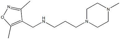[(3,5-dimethyl-1,2-oxazol-4-yl)methyl][3-(4-methylpiperazin-1-yl)propyl]amine 구조식 이미지
