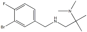 [(3-bromo-4-fluorophenyl)methyl][2-(dimethylamino)-2-methylpropyl]amine Structure