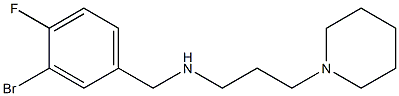 [(3-bromo-4-fluorophenyl)methyl][3-(piperidin-1-yl)propyl]amine Structure