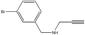 [(3-bromophenyl)methyl](prop-2-yn-1-yl)amine Structure